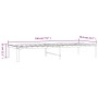 Estructura de cama metal blanco 75x190 cm de vidaXL, Camas y somieres - Ref: Foro24-350903, Precio: 63,95 €, Descuento: %