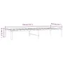 Estructura de cama metal blanco 75x190 cm de vidaXL, Camas y somieres - Ref: Foro24-350903, Precio: 62,90 €, Descuento: %