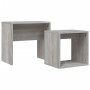 Mesas de centro apilables 2 pzas madera ingeniería gris Sonoma de vidaXL, Mesas de centro - Ref: Foro24-815541, Precio: 40,92...