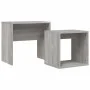 Stackable coffee tables 2 pieces Sonoma gray engineered wood by vidaXL, Coffee table - Ref: Foro24-815541, Price: 41,45 €, Di...