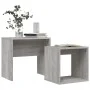 Stackable coffee tables 2 pieces Sonoma gray engineered wood by vidaXL, Coffee table - Ref: Foro24-815541, Price: 41,45 €, Di...