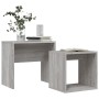 Stapelbare Couchtische 2 Stück Sonoma graues Holzwerkstoff von vidaXL, Couchtisch - Ref: Foro24-815541, Preis: 40,92 €, Rabat...