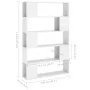 Engineered wood glossy white bookend by vidaXL, Bookcases and shelves - Ref: Foro24-809203, Price: 92,55 €, Discount: %