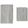 Stackable coffee tables 2 pieces Sonoma gray engineered wood by vidaXL, Coffee table - Ref: Foro24-815541, Price: 41,45 €, Di...