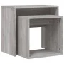 Stackable coffee tables 2 pieces Sonoma gray engineered wood by vidaXL, Coffee table - Ref: Foro24-815541, Price: 41,45 €, Di...