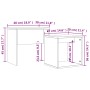 Mesas de centro apilables 2 pzas madera ingeniería gris Sonoma de vidaXL, Mesas de centro - Ref: Foro24-815541, Precio: 40,92...