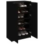 Black plywood shoe cabinet 59x35x100 cm by vidaXL, Shoe racks and shoe organizers - Ref: Foro24-811440, Price: 100,85 €, Disc...