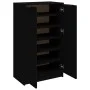 Black plywood shoe cabinet 59x35x100 cm by vidaXL, Shoe racks and shoe organizers - Ref: Foro24-811440, Price: 100,85 €, Disc...