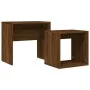Stapelbare Couchtische, 2 Stück, Holzwerkstoff, braune Eiche von vidaXL, Couchtisch - Ref: Foro24-815542, Preis: 36,78 €, Rab...