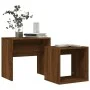 Stackable coffee tables 2 pieces engineered wood brown oak by vidaXL, Coffee table - Ref: Foro24-815542, Price: 36,80 €, Disc...