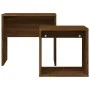 Stackable coffee tables 2 pieces engineered wood brown oak by vidaXL, Coffee table - Ref: Foro24-815542, Price: 36,80 €, Disc...