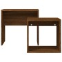 Stapelbare Couchtische, 2 Stück, Holzwerkstoff, braune Eiche von vidaXL, Couchtisch - Ref: Foro24-815542, Preis: 37,29 €, Rab...