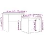 Stackable coffee tables 2 pieces engineered wood brown oak by vidaXL, Coffee table - Ref: Foro24-815542, Price: 36,80 €, Disc...