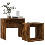 Stackable coffee tables 2 pieces engineered wood smoke oak by vidaXL, Coffee table - Ref: Foro24-815540, Price: 38,60 €, Disc...