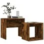 Stackable coffee tables 2 pieces engineered wood smoke oak by vidaXL, Coffee table - Ref: Foro24-815540, Price: 37,90 €, Disc...