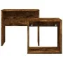Stackable coffee tables 2 pieces engineered wood smoke oak by vidaXL, Coffee table - Ref: Foro24-815540, Price: 37,90 €, Disc...