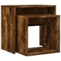 Stackable coffee tables 2 pieces engineered wood smoke oak by vidaXL, Coffee table - Ref: Foro24-815540, Price: 37,90 €, Disc...