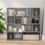 Estantería/divisor de espacios gris Sonoma 105x24x102 cm de vidaXL, Divisores de ambientes - Ref: Foro24-823251, Precio: 83,2...