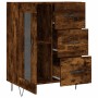 Sideboard aus geräuchertem Eichenholzwerkstoff, 69,5 x 34 x 90 cm von vidaXL, Sideboards - Ref: Foro24-828041, Preis: 68,18 €...