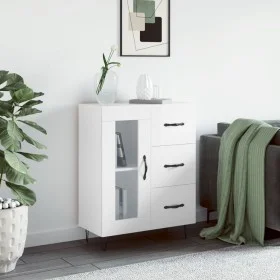 Bright white plywood sideboard 69.5x34x90 cm by vidaXL, Sideboards - Ref: Foro24-828038, Price: 100,54 €, Discount: %