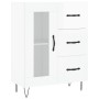 Sideboard aus glänzendem weißem Sperrholz 69,5x34x90 cm von vidaXL, Sideboards - Ref: Foro24-828038, Preis: 101,75 €, Rabatt: %