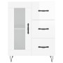 Sideboard aus glänzendem weißem Sperrholz 69,5x34x90 cm von vidaXL, Sideboards - Ref: Foro24-828038, Preis: 101,75 €, Rabatt: %