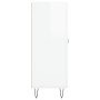 Sideboard aus glänzendem weißem Sperrholz 69,5x34x90 cm von vidaXL, Sideboards - Ref: Foro24-828038, Preis: 101,75 €, Rabatt: %