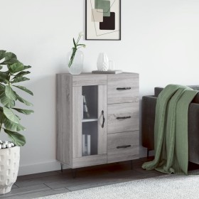 Sonoma-graues Sideboard aus Holzwerkstoff, 69,5 x 34 x 90 cm von vidaXL, Sideboards - Ref: Foro24-828042, Preis: 95,60 €, Rab...