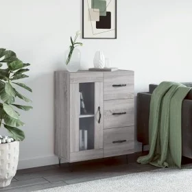 Sonoma-graues Sideboard aus Holzwerkstoff, 69,5 x 34 x 90 cm von vidaXL, Sideboards - Ref: Foro24-828042, Preis: 94,45 €, Rab...