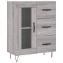 Aparador de madera de ingeniería gris Sonoma 69,5x34x90 cm de vidaXL, Aparadores - Ref: Foro24-828042, Precio: 95,52 €, Descu...