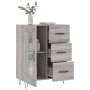 Aparador de madera de ingeniería gris Sonoma 69,5x34x90 cm de vidaXL, Aparadores - Ref: Foro24-828042, Precio: 95,52 €, Descu...