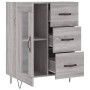 Aparador de madera de ingeniería gris Sonoma 69,5x34x90 cm de vidaXL, Aparadores - Ref: Foro24-828042, Precio: 95,52 €, Descu...