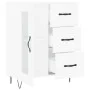 Aparador de madera de ingeniería blanco 69,5x34x90 cm de vidaXL, Aparadores - Ref: Foro24-828036, Precio: 94,59 €, Descuento: %