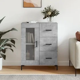 Concrete gray engineered wood sideboard 69.5x34x90 cm by vidaXL, Sideboards - Ref: Foro24-828048, Price: 97,88 €, Discount: %
