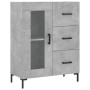 Concrete gray engineered wood sideboard 69.5x34x90 cm by vidaXL, Sideboards - Ref: Foro24-828048, Price: 98,70 €, Discount: %