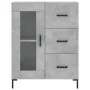 Concrete gray engineered wood sideboard 69.5x34x90 cm by vidaXL, Sideboards - Ref: Foro24-828048, Price: 97,88 €, Discount: %