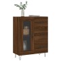 Aparador de madera de ingeniería marrón roble 69,5x34x90 cm de vidaXL, Aparadores - Ref: Foro24-828043, Precio: 95,52 €, Desc...