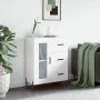 White engineered wood sideboard 69.5x34x90 cm by vidaXL, Sideboards - Ref: Foro24-828052, Price: 107,34 €, Discount: %