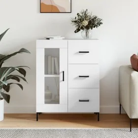 White engineered wood sideboard 69.5x34x90 cm by vidaXL, Sideboards - Ref: Foro24-828044, Price: 88,34 €, Discount: %