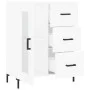 White engineered wood sideboard 69.5x34x90 cm by vidaXL, Sideboards - Ref: Foro24-828044, Price: 88,33 €, Discount: %