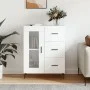 Aparador de madera contrachapada blanco brillante 69,5x34x90 cm de vidaXL, Aparadores - Ref: Foro24-828062, Precio: 107,47 €,...