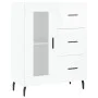 Hochglanzweißes Sperrholz-Sideboard 69,5 x 34 x 90 cm von vidaXL, Sideboards - Ref: Foro24-828062, Preis: 107,50 €, Rabatt: %