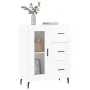 Hochglanzweißes Sperrholz-Sideboard 69,5 x 34 x 90 cm von vidaXL, Sideboards - Ref: Foro24-828062, Preis: 107,50 €, Rabatt: %