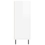 Aparador de madera contrachapada blanco brillante 69,5x34x90 cm de vidaXL, Aparadores - Ref: Foro24-828062, Precio: 108,74 €