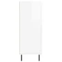 Aparador de madera contrachapada blanco brillante 69,5x34x90 cm de vidaXL, Aparadores - Ref: Foro24-828062, Precio: 107,47 €,...