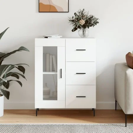 Aparador de madera de ingeniería blanco 69,5x34x90 cm de vidaXL, Aparadores - Ref: Foro24-828060, Precio: 101,28 €, Descuento: %