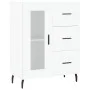 Aparador de madera de ingeniería blanco 69,5x34x90 cm de vidaXL, Aparadores - Ref: Foro24-828060, Precio: 101,28 €, Descuento: %
