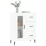 Aparador de madera de ingeniería blanco 69,5x34x90 cm de vidaXL, Aparadores - Ref: Foro24-828060, Precio: 101,28 €, Descuento: %
