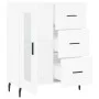 Aparador de madera de ingeniería blanco 69,5x34x90 cm de vidaXL, Aparadores - Ref: Foro24-828060, Precio: 101,28 €, Descuento: %