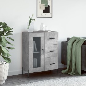 Concrete gray engineered wood sideboard 69.5x34x90 cm by vidaXL, Sideboards - Ref: Foro24-828056, Price: 105,00 €, Discount: %